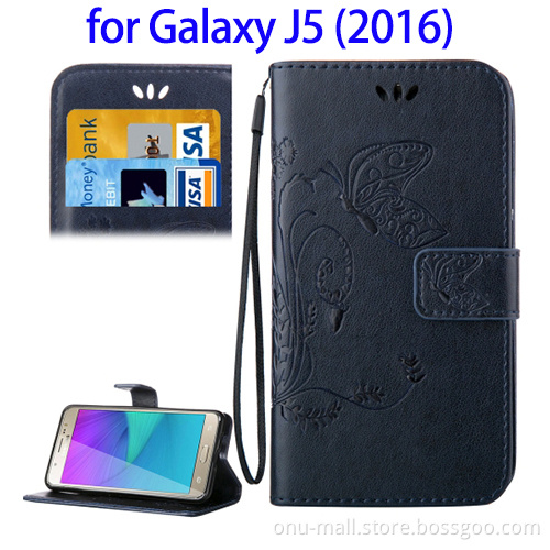 Flower Wallet Flip Cover For Samsung Galaxy J5 2016, Case Cover For Samsung Galaxy J5 Back Cover 2016
